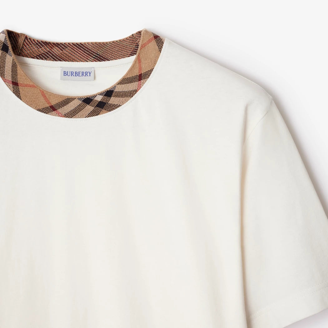 Burberry T-shirt en coton avec Check