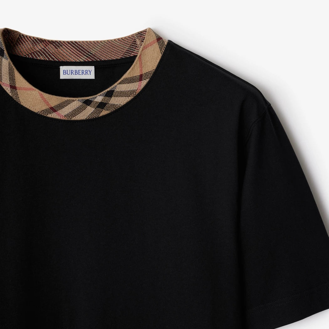 Burberry T-shirt en coton avec Check