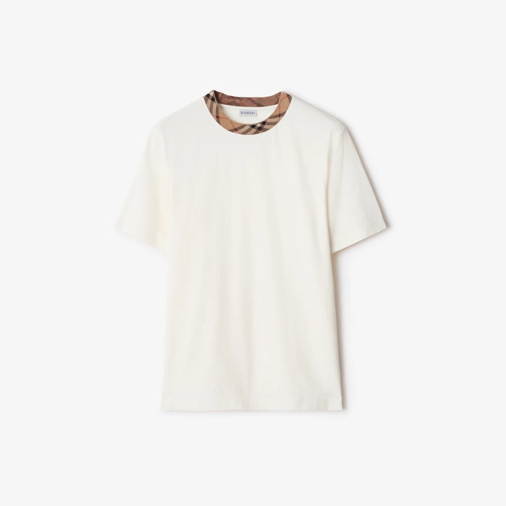 Burberry T-shirt en coton avec Check