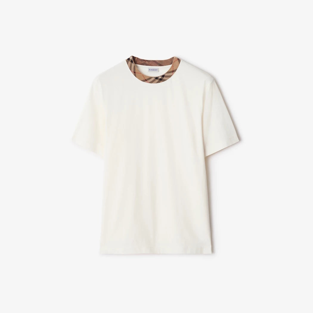 Burberry T-shirt en coton avec Check